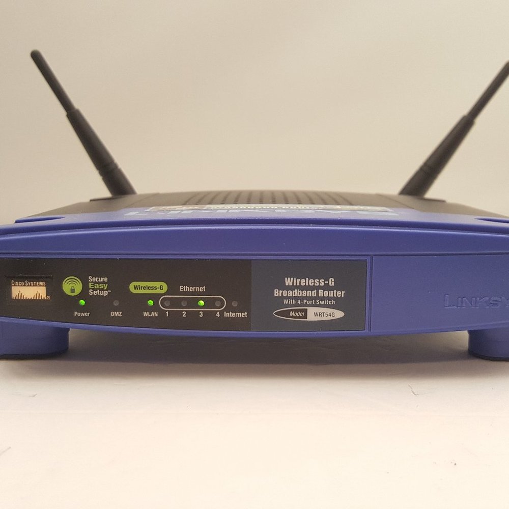 LINKSYS Wireless-G Broadband Router w/ 4 Port Switch & SES | WRT54G v 5